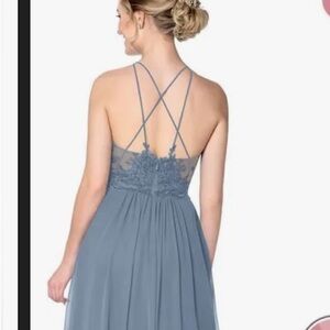 Azazie ginger allure dusty blue size 2
Bridesmaid dress
